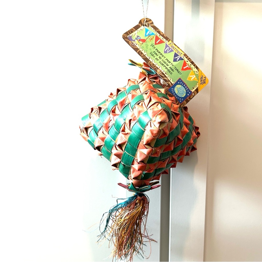 Parrot Toy Piñata Bird chew Toy for Large Sized Birds Handmade Natural Products - Picture 2 of 5
